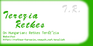 terezia retkes business card